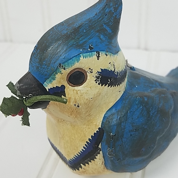 Vintage Russ Berrie Bluebird Candle Woodlands - Picture 3 of 8